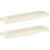 vidaXL Palettenkissenset 2 stk. Oxford-Stoff Creme 150 x 40 x 8 cm