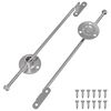 vidaXL Zugstangen-Scharnier 2 Stk. Silber 190 mm Metall