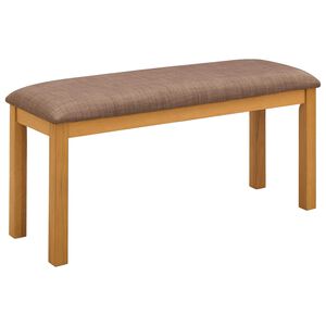 vidaXL Esstischbank 95 x 32 x 45 cm Massivholz Eiche Grau