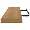 vidaXL Wandregal Wandmontiert Braun 120 x 23,5 x 4 cm Holzwerkstoff