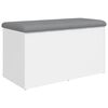 vidaXL Aufbewahrungsbank Wei&szlig; 82 x 42 x 45 cm Holzwerkstoff