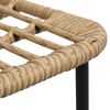 vidaXL 9-tlg. Garten-Essgruppe Poly Rattan und Glas