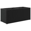 vidaXL Hochbeet mit 2 F&auml;chern Schwarz 72x30x32 cm Poly Rattan