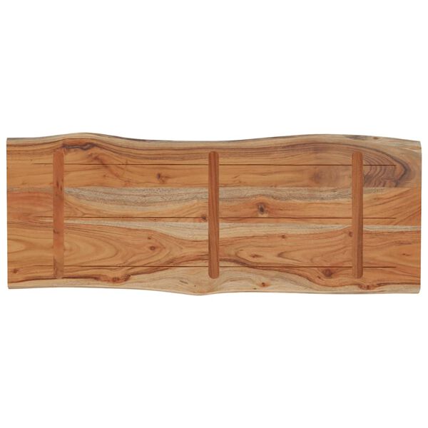vidaXL Tischplatte 80x40x2,5 cm Rechteckig Massivholz Akazie Baumkante