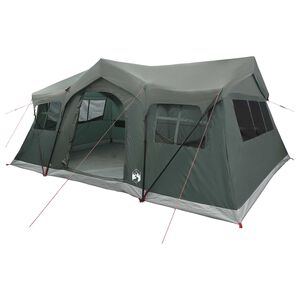 vidaXL Familienzelt Olivegr&uuml;n 10-Personen Polyester und Stahl