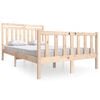 vidaXL Massivholzbett 135x190 cm