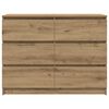 vidaXL Sideboard Artisan-Eiche 100x35x76 cm Holzwerkstoff