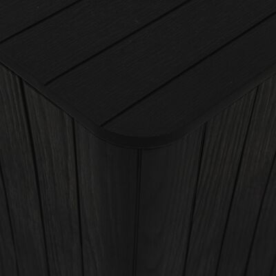 vidaXL Gartentisch mit Abnehmbarer Tischplatte Schwarz Polypropylen