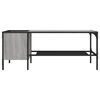 vidaXL Couchtisch mit Regal Grau Sonoma 100x51x40 cm Holzwerkstoff