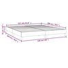 vidaXL Boxspringbettgestell Taupe 160x200 cm Stoff