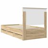 vidaXL Bettrahmen Sonoma-Eiche 90 x 190 cm Ingenieurs Holz