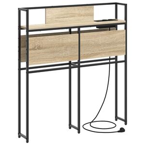 vidaXL Stauraum-Kopfteil mit Regal Sonoma-Eiche 75 cm Holzwerkstoff
