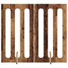 vidaXL Faltbarer Haustierzaun 2 pcs Eichenholz 100,5 x 38 x 90 cm