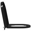 vidaXL Toilettensitz Schwarz 48 x 36,5 x 4,5 cm Polypropylen