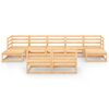 vidaXL 9-tlg. Garten-Lounge-Set Massivholz Kiefer
