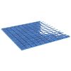vidaXL Mosaikfliese 11 stk. 50 x 50 cm Blau Glas