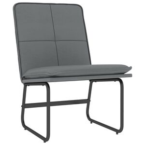 vidaXL Loungesessel Grau 54x75x76 cm Kunstleder