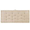 vidaXL Palettenkissen Baumwolle 120&times;80&times;10 cm Beige