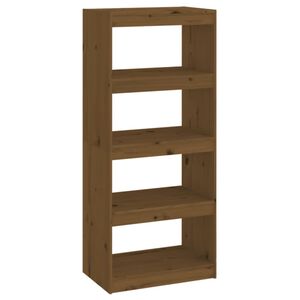 vidaXL B&uuml;cherregal/Raumteiler Honigbraun 60x30x135,5 cm Kiefernholz
