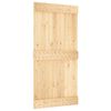 vidaXL Schiebet&uuml;r NARVIK Nat&uuml;rlich und Schwarz 100 x 210 cm (213,5 cm)
