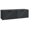 vidaXL Wandmontierter TV-Schrank Schwarz 98 x 31 x 30 cm Holzwerkstoff