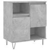 vidaXL Sideboards 2 Stk. Betongrau Holzwerkstoff