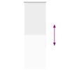vidaXL Verdunkelungsrollo Wei&szlig; 55x150cm Stoffbreite 50,7 cm Polyester