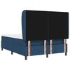 vidaXL Boxspringbett mit Matratze mit Kopfteil Blau 160 x 200 cm Stoff