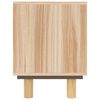 vidaXL TV-Schrank Braun 80x30x40 cm Massivholz Kiefer und Natur-Rattan