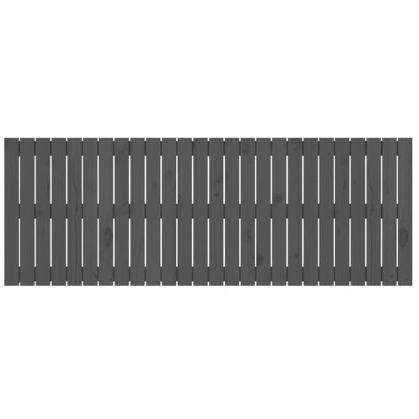 vidaXL Wand-Kopfteil Grau 166x3x60 cm Massivholz Kiefer