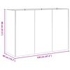 vidaXL Pflanzk&uuml;bel Rostig 120x40x80 cm Wetterfester Stahl
