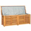 vidaXL Gartenbox mit Beutel 150x50x55 cm Massivholz Teak