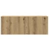 vidaXL 3-tlg. TV-Schrank-Set Wandmontage Artisan-Eiche Holzwerkstoff
