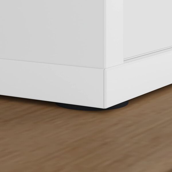 vidaXL M&ouml;belgleiter 12 pcs Schwarz &Oslash; 30 x 2 mm EVA