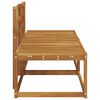vidaXL Outdoor End Sofa 2 St&uuml;ck Natur 182,5 x 63 x 73 cm