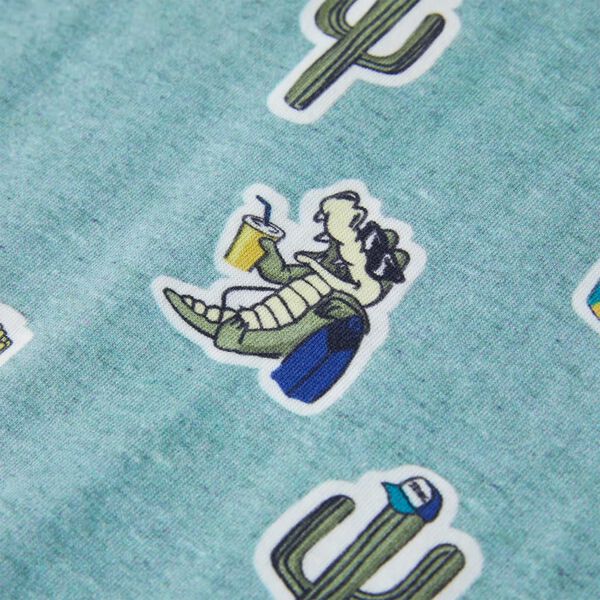 Kinder-T-Shirt Hellgr&uuml;n Melange 140