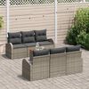 vidaXL Garten-Sofa-Set 7 pcs Grau