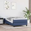 vidaXL Taschenfederkernmatratze Mittel Blau 90x200x20 cm Stoff