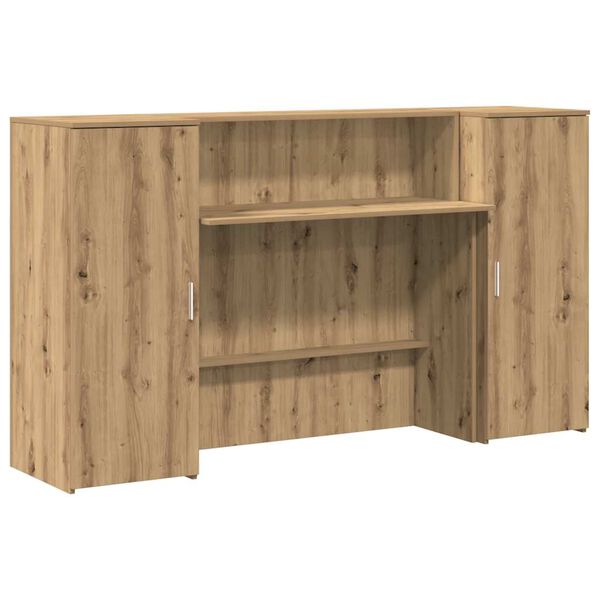 vidaXL Empfangstheke Artisan-Eiche 180x50x103,5 cm Holzwerkstoff