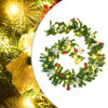 vidaXL Weihnachtsgirlande mit LED-Lichtern Gr&uuml;n 2,7 m PVC