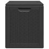 vidaXL Garten-Aufbewahrungsbox 90 L Schwarz PP Rattan