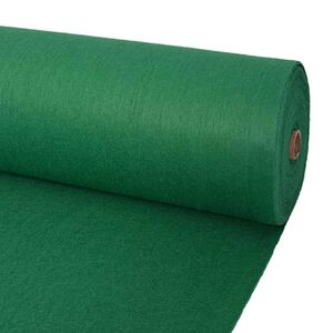 vidaXL Teppich Uni Gr&uuml;n 1,2 x 12 m Polyester