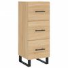 vidaXL Sideboard Sonoma-Eiche 34,5x34x90 cm Holzwerkstoff