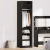 vidaXL Kleiderschrank mit Regal Schwarz Eichen-Optik 50 x 50 x 200 cm