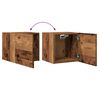 vidaXL TV-Wandschrank Altholz-Optik 30,5x30x30 cm