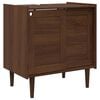 vidaXL Waschbeckenunterschrank BILBAO Dunkelkaramell 75 x 50 x 80 cm
