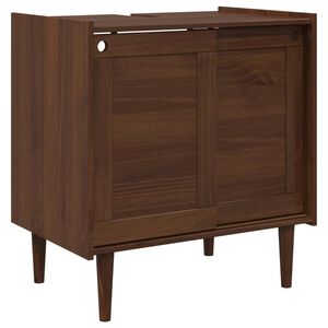 vidaXL Waschbeckenunterschrank BILBAO Dunkelkaramell 75 x 50 x 80 cm
