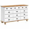 vidaXL Schubladenkommode mit Schubladen ASKIM Wei&szlig; 79 x 40 x 133,5 cm