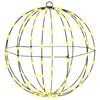 vidaXL Ball Warmwei&szlig; 40 x 40 x 42 cm Metall 120 LEDs