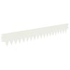vidaXL Raseneinfassung 10 pcs 103 x 15 cm Metall Wei&szlig;